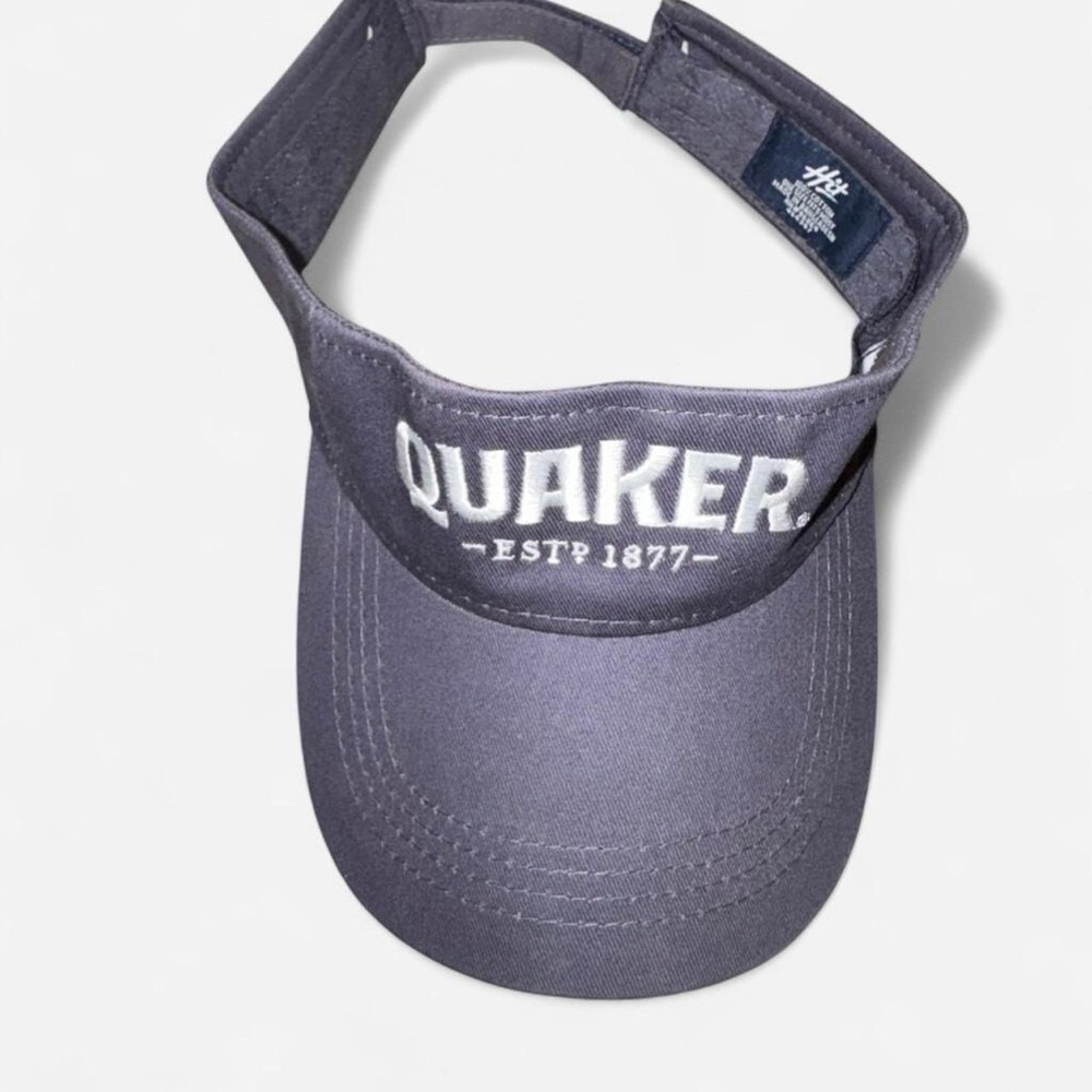 Quaker Oats Logo Visor Hat Adjustable Cotton